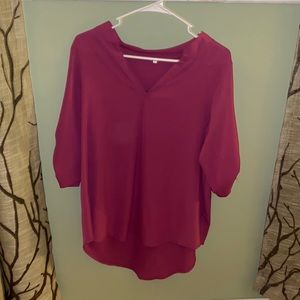 Women’s purple tunic top size large
